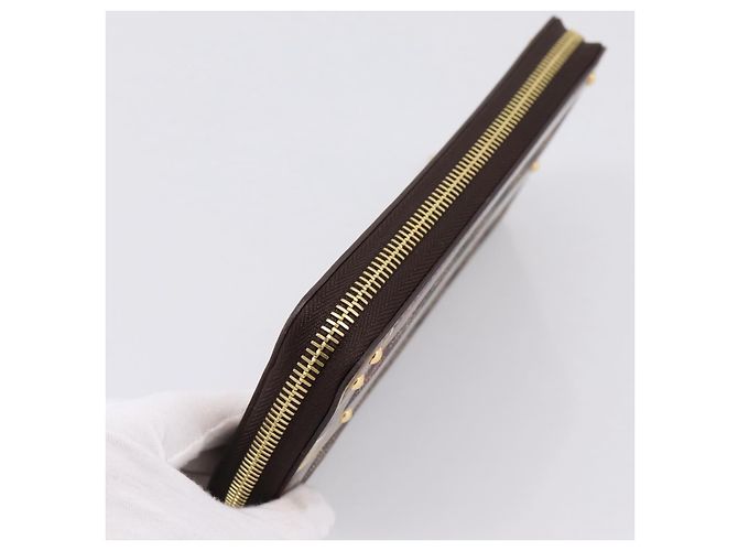 LOUIS VUITTON Damier Ebene Transformed Zippy Long Wallet M63490 LV Auth 206899M - view 5