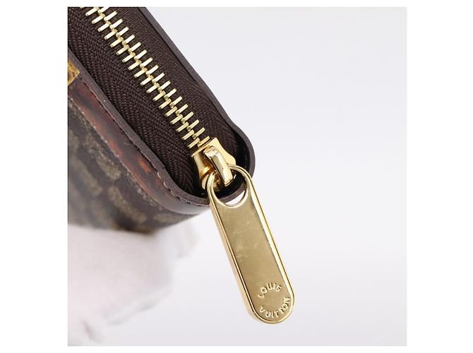 LOUIS VUITTON Damier Ebene Transformed Zippy Long Wallet M63490 LV Auth 206899M - view 8