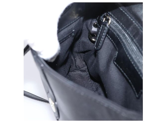 Bulgari Borsa a tracolla BVLGARI Chandra in pelle nera e oro autentica am12731V Nero D'oro - vista 20