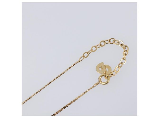 Collana Christian Dior metallo Gold Auth 205475 D'oro - vista 16