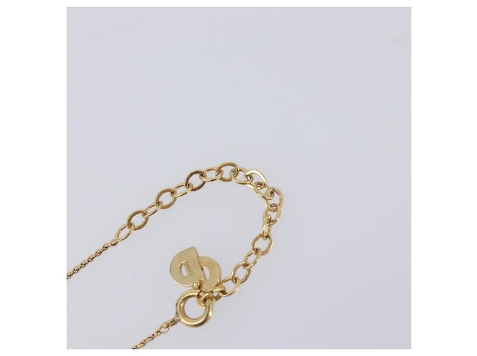 Collana Christian Dior metallo Gold Auth 205475 D'oro - vista 17