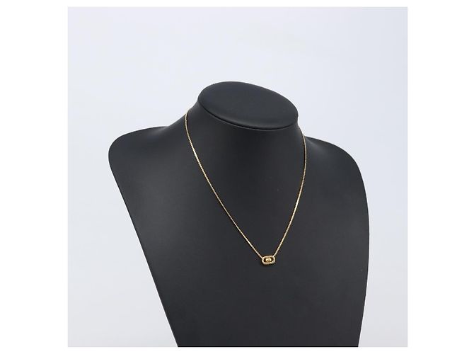 Collana Christian Dior metallo Gold Auth 205475 D'oro - vista 19