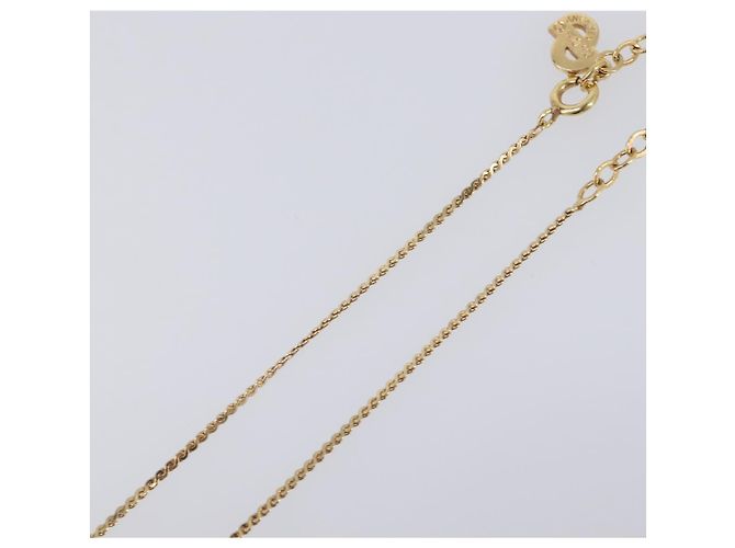 Collana Christian Dior metallo Gold Auth 205475 D'oro - vista 7
