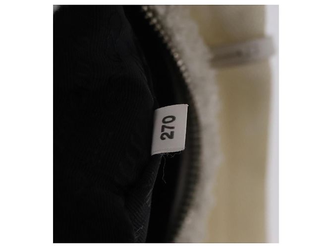 Sac à main pochette PRADA pile White Silver Auth 202515A Argenté Blanc - vue 11
