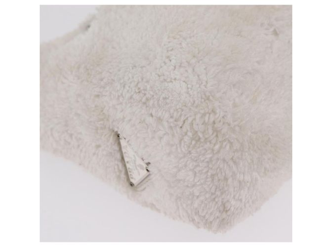 Sac à main pochette PRADA pile White Silver Auth 202515A Argenté Blanc - vue 16
