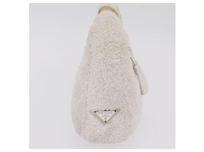 Sac à main pochette PRADA pile White Silver Auth 202515A Argenté Blanc - vue 5