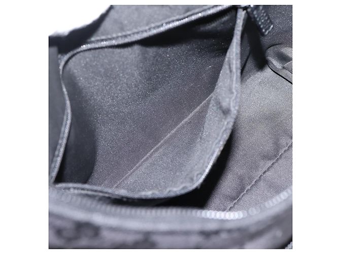 Borsa a tracolla GUCCI GG Canvas Nero Argento 001 3386 Auth 207352A - vista 22