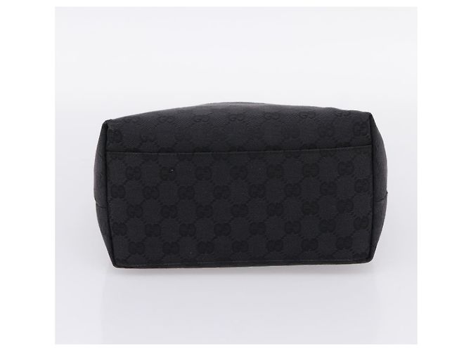 Borsa a tracolla GUCCI GG Canvas Nero Argento 001 3386 Auth 207352A - vista 5