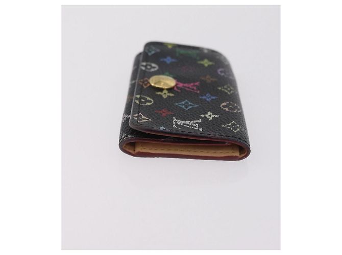 LOUIS VUITTON Monogram Multicolor Wallet 2 Set Black LV Auth 207527 Noir - vue 14