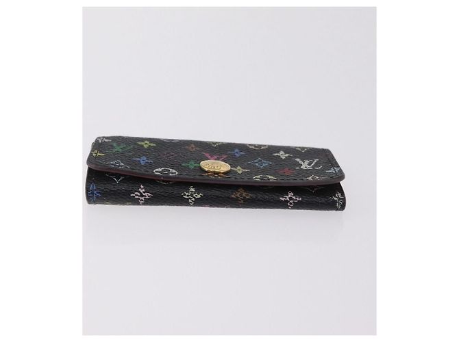 LOUIS VUITTON Monogram Multicolor Wallet 2 Set Black LV Auth 207527 Noir - vue 16
