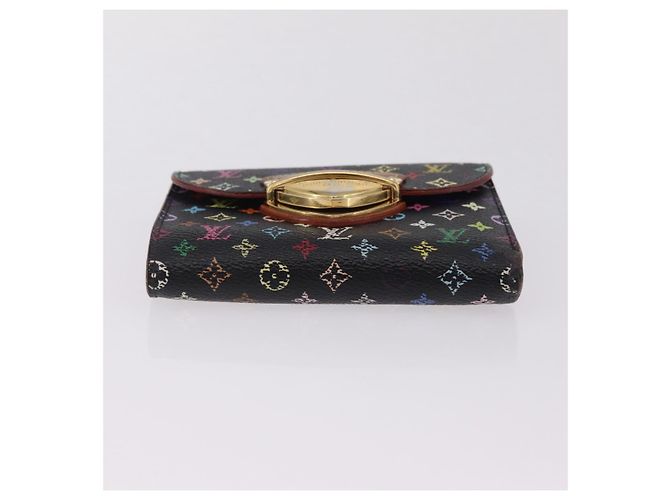 LOUIS VUITTON Monogram Multicolor Wallet 2 Set Black LV Auth 207527 Noir - vue 6