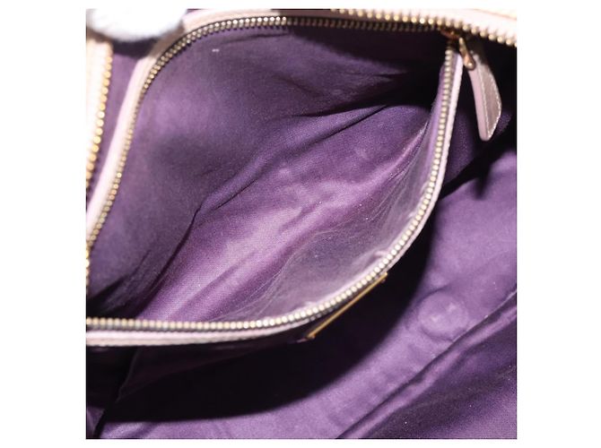 Borsa a mano Miu Miu in pelle beige tono oro Auth 167653 - vista 22