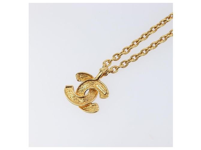 Collar CHANEL metal Gold CC Auth 205470M Dorado - vista 11