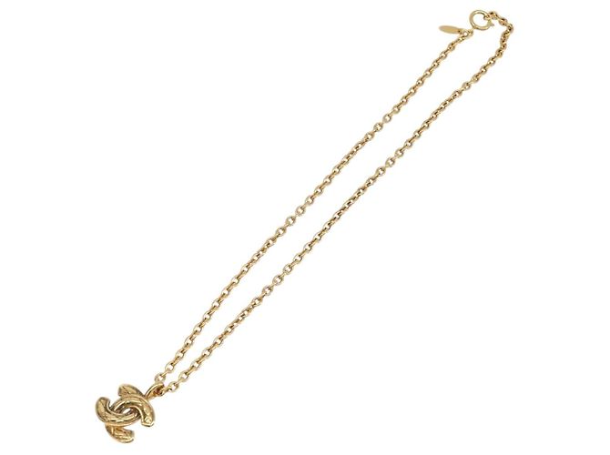 Collar CHANEL metal Gold CC Auth 205470M Dorado - vista 2
