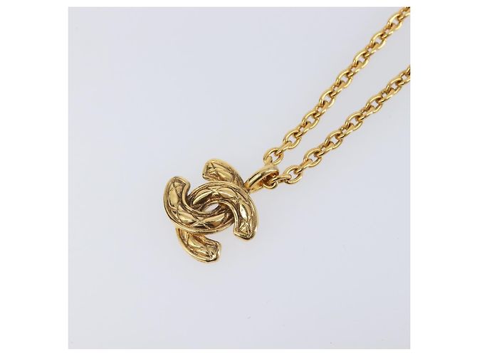 Collar CHANEL metal Gold CC Auth 205470M Dorado - vista 3