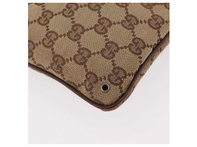 Borsa a Tracolla GUCCI GG Canvas Beige Silver 90477 Auth 206451 Argento - vista 17