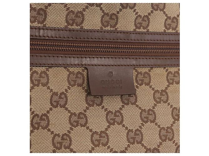 Borsa a Tracolla GUCCI GG Canvas Beige Silver 90477 Auth 206451 Argento - vista 19