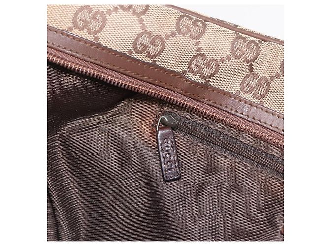 Borsa a Tracolla GUCCI GG Canvas Beige Silver 90477 Auth 206451 Argento - vista 24