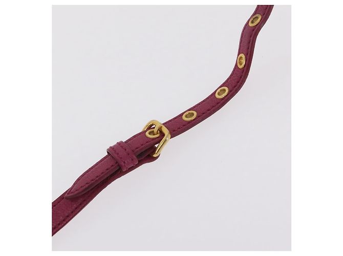 Borsa a mano Miu Miu Madras in pelle 2way Rosa Tono Oro Auth BA16083 - vista 22