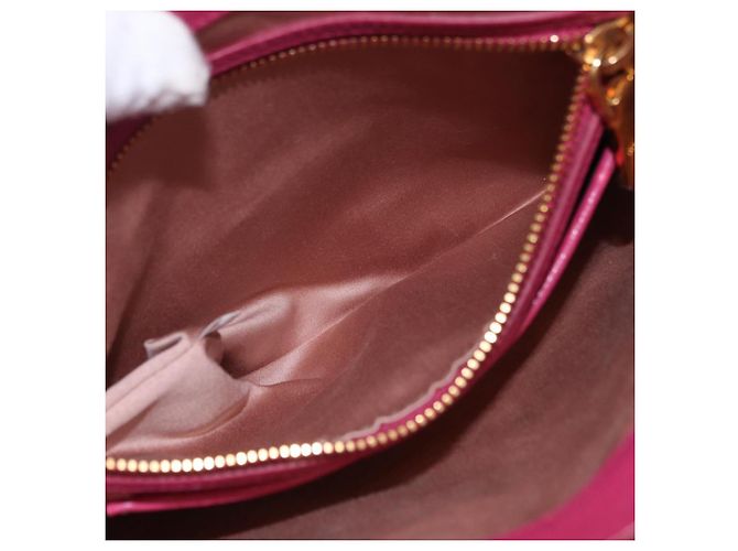 Borsa a mano Miu Miu Madras in pelle 2way Rosa Tono Oro Auth BA16083 - vista 37
