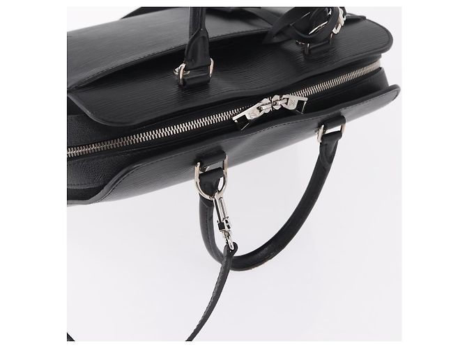 Borsa a mano LOUIS VUITTON Epi Vaneau MM Nera M51238 LV Auth ep16360V Nero - vista 14