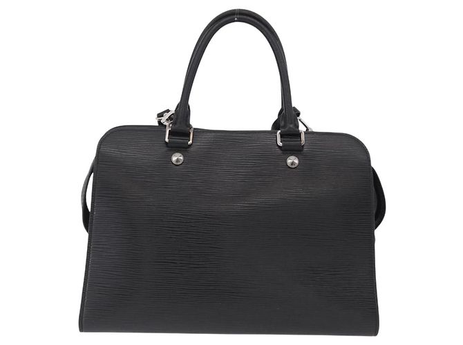Borsa a mano LOUIS VUITTON Epi Vaneau MM Nera M51238 LV Auth ep16360V Nero - vista 2