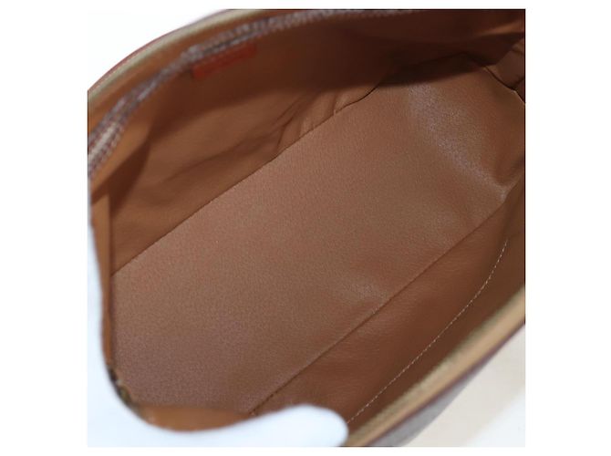 Céline CELINE Macadam Handtasche PVC 2way Braun Goldfarben Auth 207348V - Ansicht 11