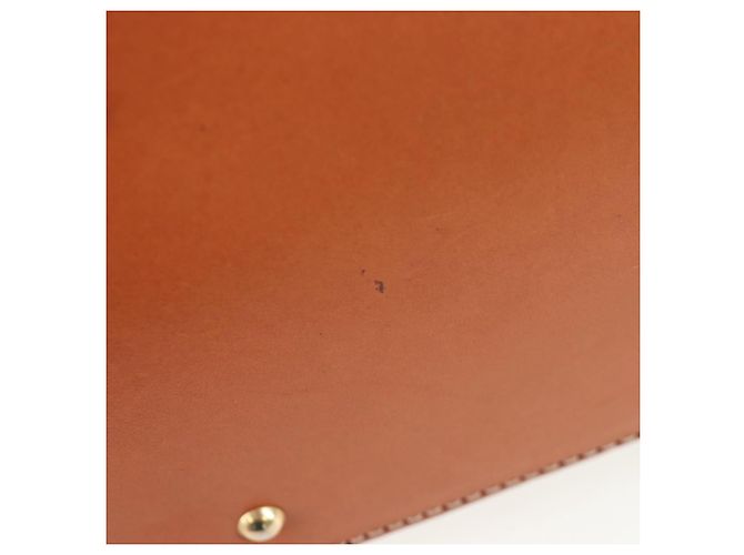 Céline CELINE Macadam Handtasche PVC 2way Braun Goldfarben Auth 207348V - Ansicht 16