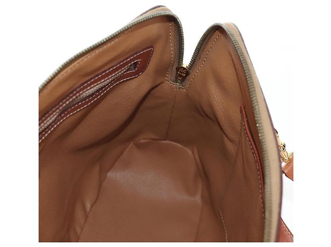 Céline CELINE Macadam Handtasche PVC 2way Braun Goldfarben Auth 207348V - Ansicht 23