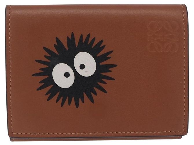 LOEWE Studio Ghibli Suswatari Cartera Cuero Brown Silver Auth 202509M Castaño Plata - vista 13