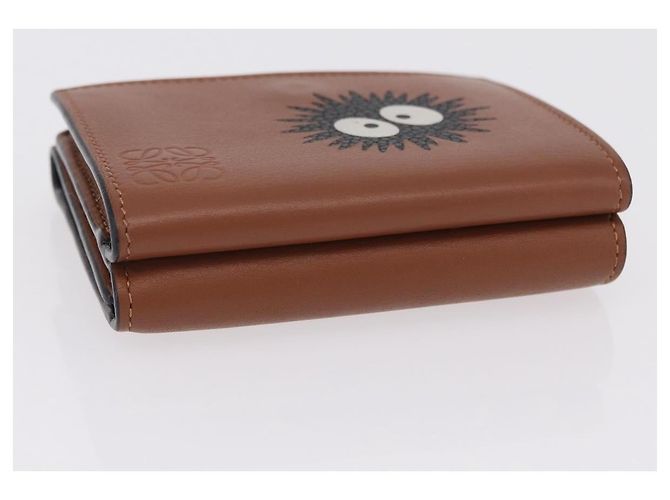LOEWE Studio Ghibli Suswatari Cartera Cuero Brown Silver Auth 202509M Castaño Plata - vista 6