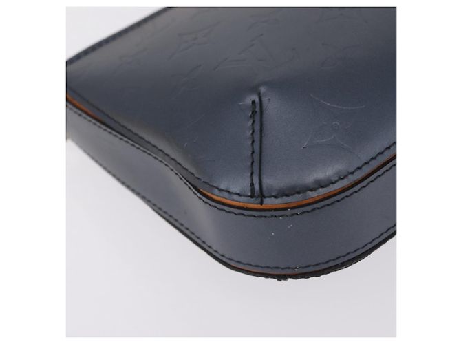 LOUIS VUITTON Monogram Mat Fowler Hand Bag Navy M55145 LV Auth 206717V Azul marino - vista 15