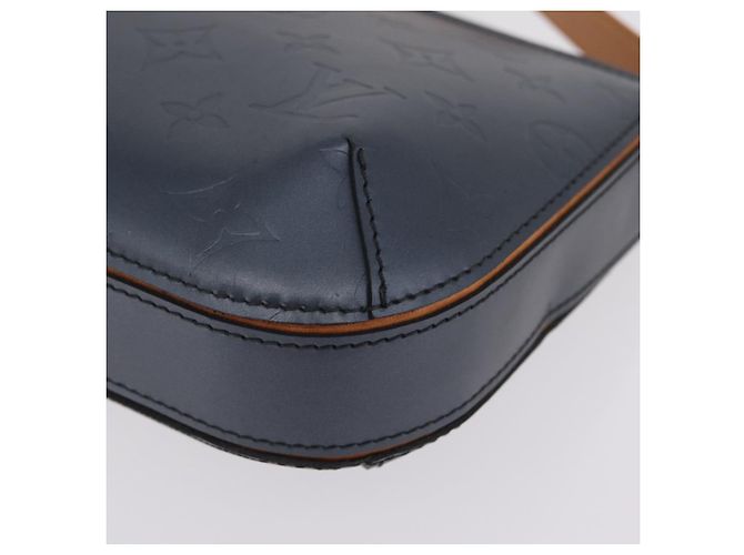 LOUIS VUITTON Monogram Mat Fowler Hand Bag Navy M55145 LV Auth 206717V Azul marino - vista 16