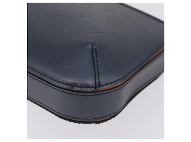 LOUIS VUITTON Monogram Mat Fowler Hand Bag Navy M55145 LV Auth 206717V Azul marino - vista 18