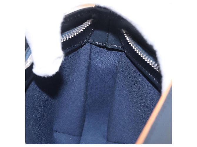 LOUIS VUITTON Monogram Mat Fowler Hand Bag Navy M55145 LV Auth 206717V Azul marino - vista 23