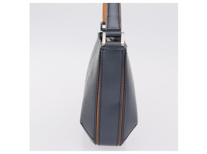 LOUIS VUITTON Monogram Mat Fowler Hand Bag Navy M55145 LV Auth 206717V Azul marino - vista 3