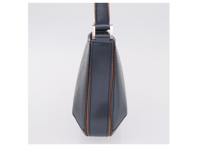 LOUIS VUITTON Monogram Mat Fowler Hand Bag Navy M55145 LV Auth 206717V Azul marino - vista 4