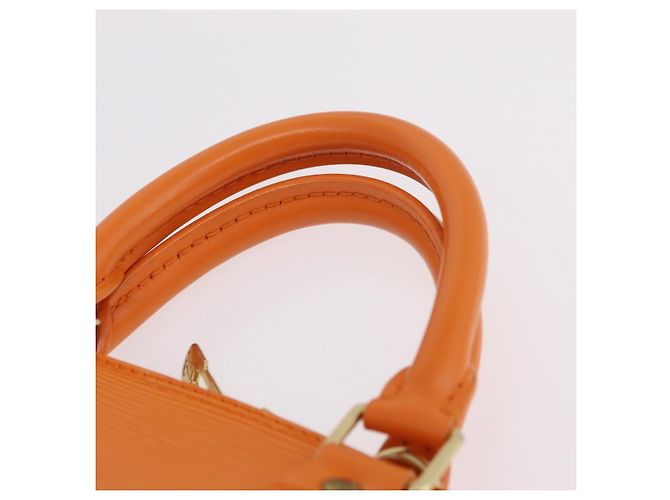 Borsa a mano LOUIS VUITTON Epi Alma Orange Mandarin M5214H LV Auth 204518V Arancione Grigio - vista 14