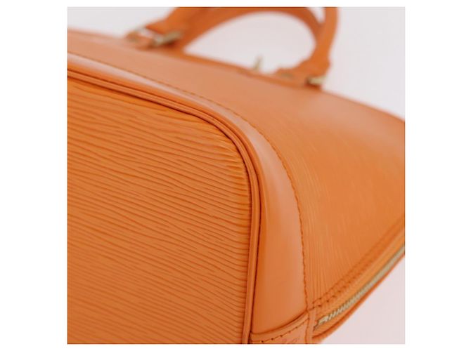Borsa a mano LOUIS VUITTON Epi Alma Orange Mandarin M5214H LV Auth 204518V Arancione Grigio - vista 16