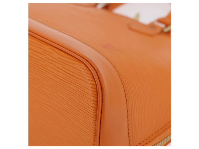 Borsa a mano LOUIS VUITTON Epi Alma Orange Mandarin M5214H LV Auth 204518V Arancione Grigio - vista 18