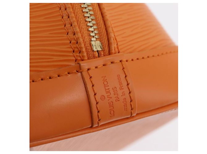Borsa a mano LOUIS VUITTON Epi Alma Orange Mandarin M5214H LV Auth 204518V Arancione Grigio - vista 19