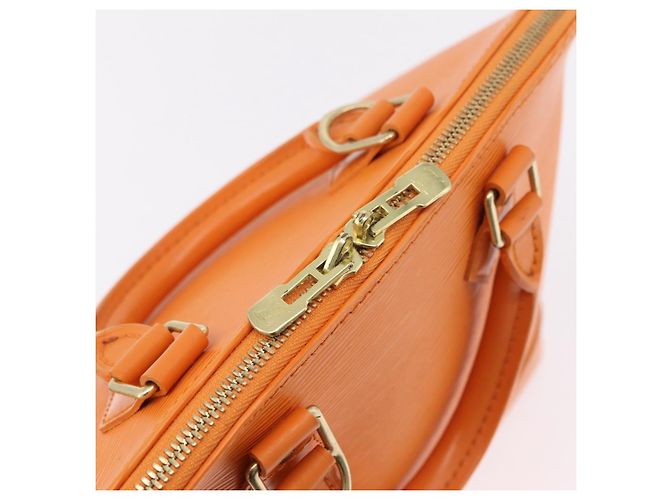 Borsa a mano LOUIS VUITTON Epi Alma Orange Mandarin M5214H LV Auth 204518V Arancione Grigio - vista 20