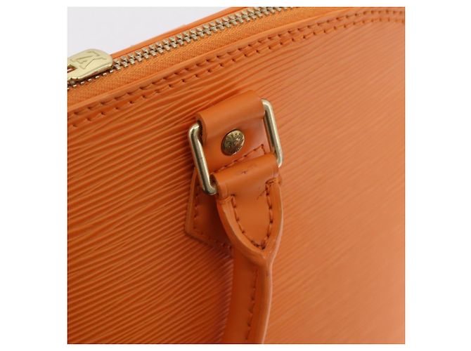 Borsa a mano LOUIS VUITTON Epi Alma Orange Mandarin M5214H LV Auth 204518V Arancione Grigio - vista 21