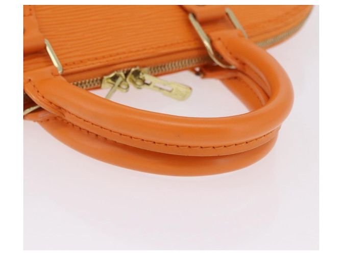 Borsa a mano LOUIS VUITTON Epi Alma Orange Mandarin M5214H LV Auth 204518V Arancione Grigio - vista 8