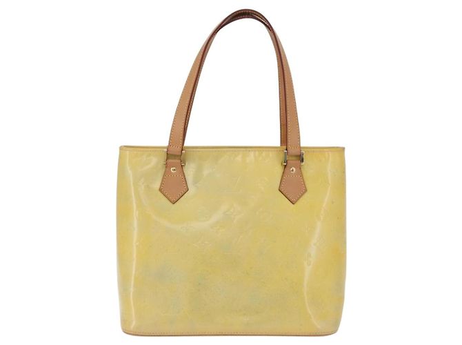 LOUIS VUITTON Monogram Vernis Houston Hand Bag Gris M91053 LV Auth 207601 - vista 13