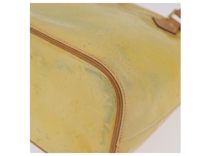 LOUIS VUITTON Monogram Vernis Houston Hand Bag Gris M91053 LV Auth 207601 - vista 16