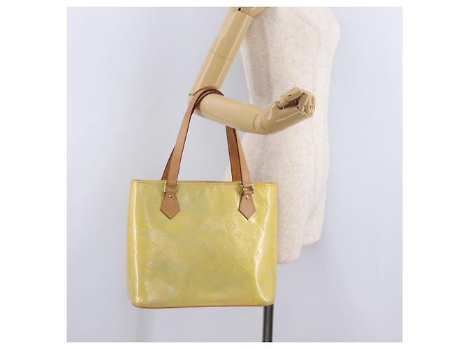 LOUIS VUITTON Monogram Vernis Houston Hand Bag Gris M91053 LV Auth 207601 - vista 28