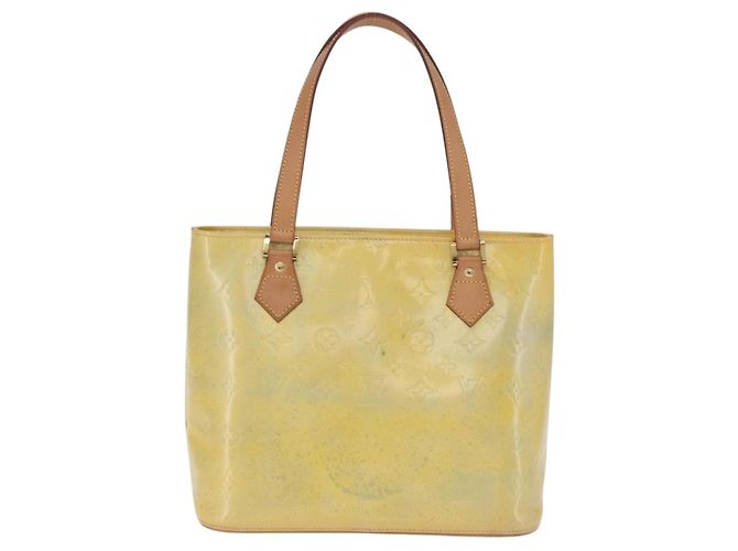 LOUIS VUITTON Monogram Vernis Houston Hand Bag Gris M91053 LV Auth 207601 - vista 3