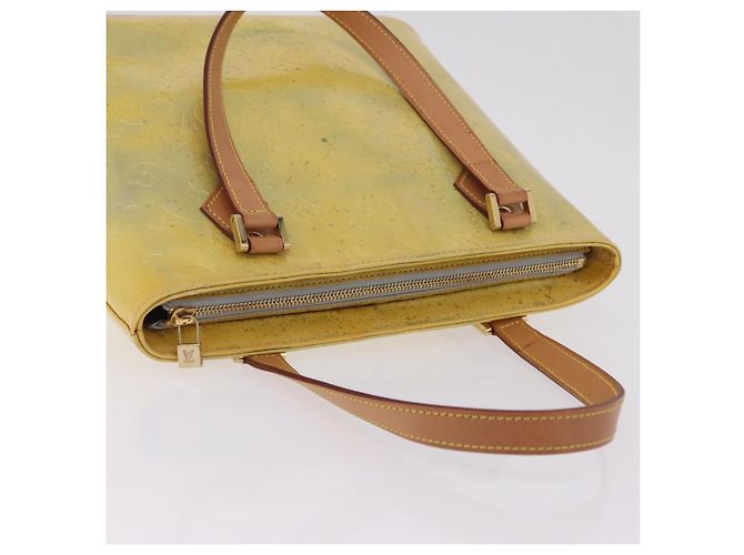 LOUIS VUITTON Monogram Vernis Houston Hand Bag Gris M91053 LV Auth 207601 - vista 9