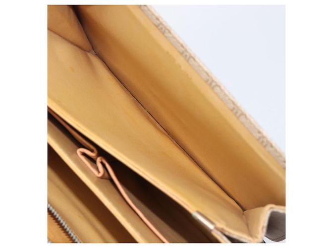 16 Céline Borsa a tracolla CELINE Macadam Canvas Horse Carriage PVC Beige Gold Auth 206923 D'oro - vista 25